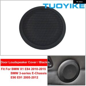 BMW LHD RHD インテリア ドア ホーン スピーカー オーディオ サウンド カバー キャップ 交換用 X5 X6 E70 E71 2007-2013 5シリーズ GT F07 2011-17 - E84 E90 Black