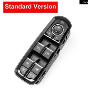 ポルシェ インテリア マスタードライバー助手席ウィンドウリフトスイッチ ボタン レギュレーターカバー トリム 交換 カイエン パナメーラ 2009- - Standard Driver