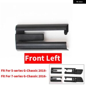 BMW LHD RHD 車左右シートレール スライド トラック カバー トリム 交換セット 5/7シリーズ G30 G31 G38 G11 G12 2018-2021 - Black Front Left