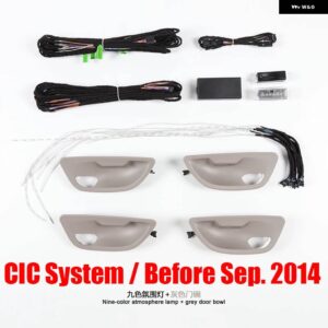 BMW 9 / 18色 インテリア LED アンビエントライト 折りたたみ式柔軟なソフトストリップムード 装飾 5 F10 F11 F18 2010-17 - CIC Gray set