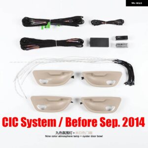 BMW 9 / 18色 インテリア LED アンビエントライト 折りたたみ式柔軟なソフトストリップムード 装飾 5 F10 F11 F18 2010-17 - CIC Oyster set