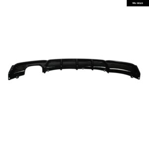 BMW リアバンパー ディフューザーリップ スポイラー スプリッター F30 F31 3シリーズ 2012-18 M-スポーツ 325I 320I マット/グロスブラック/カーボンルック - Glossy Black