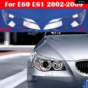 BMW 5シリーズ E60 E61 530I 523 525 2002-2009 レンズケースク リアランプ シェード ヘッドライト カバー ライトランプシェルヘッドランプ - Left