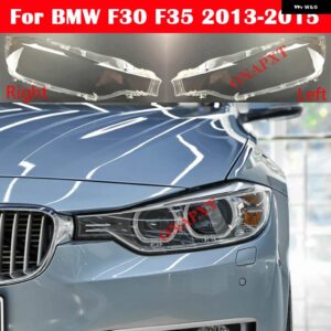 BMW 3シリーズ F30 F35 2013-2015 320I 328I 335I ガラスランプヘッドランプランプカバー シェル自動ランプ シェード ヘッドライト レンズカバー - Left
