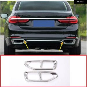 BMW 2個 ブラックマフラーカバー トリム 7シリーズ G11 G12 730 740 750LI 2016 2017 2018 - Ordinary Model