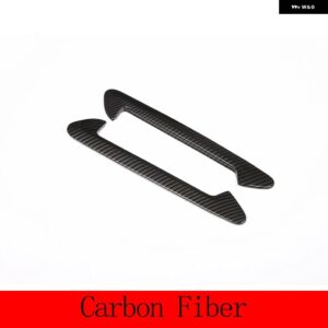 BMW 2個 黒 ABS X3 G01 X4 G02 2018 2019 2020 車 ABS クロームサイドエアフェンダーベント トリム カーアクセサリー - Carbon Fiber