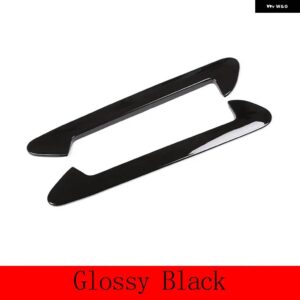 BMW 2個 黒 ABS X3 G01 X4 G02 2018 2019 2020 車 ABS クロームサイドエアフェンダーベント トリム カーアクセサリー - Glossy Black