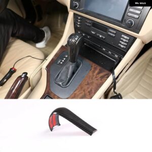 BMW 1個 ABS カーボン 3 5 6シリーズ X3 X5 E39 E46 E53 E60 E61 E63 E83 2004-2010 インテリア ギアシフト ヘッドカバー アクセサリー - carbon fiber