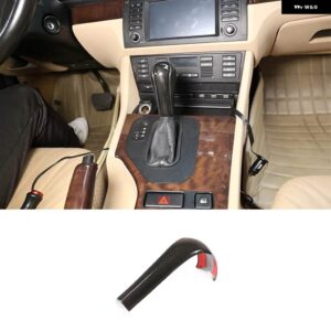 BMW 1個 ABS カーボン 3 5 6シリーズ X3 X5 E39 E46 E53 E60 E61 E63 E83 2004-2010 インテリア ギアシフト ヘッドカバー アクセサリー - Black Wood Grain