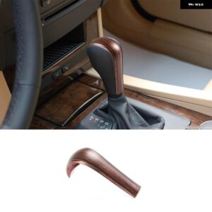 BMW 1個 ABS カーボン 3 5 6シリーズ X3 X5 E39 E46 E53 E60 E61 E63 E83 2004-2010 インテリア ギアシフト ヘッドカバー アクセサリー - Pine Wood Grain