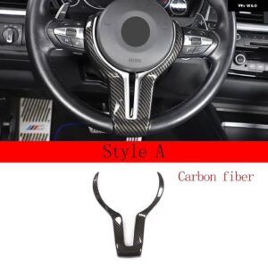 BMW F20 F22 F21 F30 F32 F33 F36 F06 F12 F13 X5 F15 X6 F16 M スポーツ カーボン ステアリング ホイール トリム カー アクセサリー - Style A carbon fiber