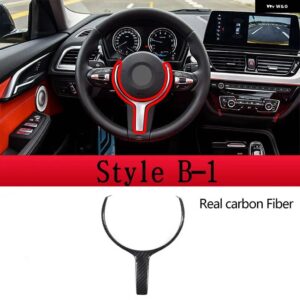 BMW F20 F22 F21 F30 F32 F33 F36 F06 F12 F13 X5 F15 X6 F16 M スポーツ カーボン ステアリング ホイール トリム カー アクセサリー - Style B-1