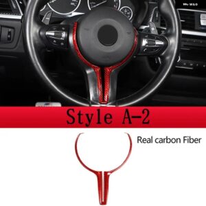 BMW F20 F22 F21 F30 F32 F33 F36 F06 F12 F13 X5 F15 X6 F16 M スポーツ カーボン ステアリング ホイール トリム カー アクセサリー - Style A-2