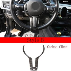 BMW F20 F22 F21 F30 F32 F33 F36 F06 F12 F13 X5 F15 X6 F16 M スポーツ カーボン ステアリング ホイール トリム カー アクセサリー - Style B carbon fiber