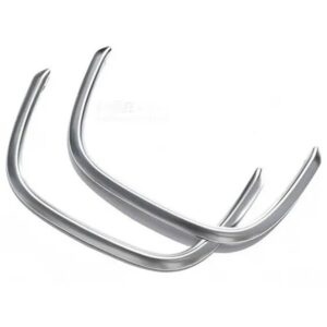 BMW カーボン X1 F48 16-21 ABS クローム リア バック ネット フレーム カバー トリム 2シリーズ 218I F45 F46 X2 F47 18-21 - Silver