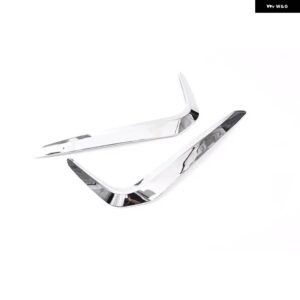 BMW カーボンスタイル ABS 車フロントフォグ 装飾 ストリップ トリム 5シリーズ G30 530LIM 2018-2022 カーアクセサリー - Silver