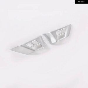 BMW 2個 X1 E84 2010-2013 E90 E92 3シリーズ 2005-2012 ABS クロームステアリングホイール ボタン フレーム アクセサリー - Silver