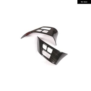 BMW 2個 X1 E84 2010-2013 E90 E92 3シリーズ 2005-2012 ABS クロームステアリングホイール ボタン フレーム アクセサリー - Black Wood Grain
