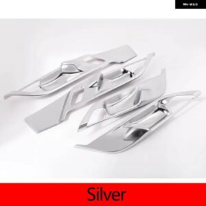 BMW X2 F47 2018 2019 カーボン ABS インテリア ドアボウルカバー トリム X1 F48 2016-2019 カーアクセサリー 4個 - Silver