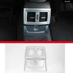 BMW X1 F48 X2 F47 2016-21 ABS カーボン車後列 エアコン エア アウトレット フレーム 装飾 ステッカー カーアクセサリー - B Silver