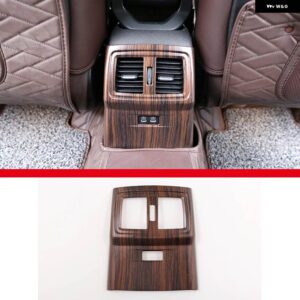 BMW X1 F48 X2 F47 2016-21 ABS カーボン車後列 エアコン エア アウトレット フレーム 装飾 ステッカー カーアクセサリー - C-Pine wood grain