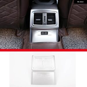 BMW X1 F48 X2 F47 2016-21 ABS カーボン車後列 エアコン エア アウトレット フレーム 装飾 ステッカー カーアクセサリー - C-Silver