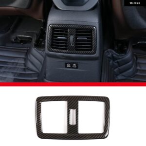 BMW X1 F48 X2 F47 2016-21 ABS カーボン車後列 エアコン エア アウトレット フレーム 装飾 ステッカー カーアクセサリー - A Carbon Fiber