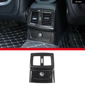 BMW X1 F48 X2 F47 2016-21 ABS カーボン車後列 エアコン エア アウトレット フレーム 装飾 ステッカー カーアクセサリー - B Carbon Fiber
