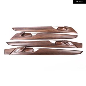 BMW 4個 カーボン X1 F48 2016-2018 ABS プラスチック 室内ドア 装飾 ストリップカバー トリム X2 F47 2018 - Pine Wood Grain