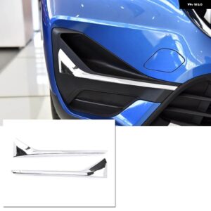 BMW 2個 X1 F48 2020-2021 ABS クロームフロント フォグランプ ストリップ トリム カーアクセサリー - Bright silver