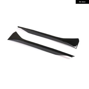 BMW 2個 X1 F48 2020-2021 ABS クロームフロント フォグランプ ストリップ トリム カーアクセサリー - Glossy Black