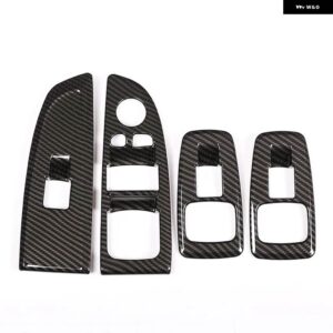 BMW 7シリーズ G11 G12 730LI 740LI 2016-2017 カーアクセサリー ABS カーボンウィンドウリフトスイッチ ボタン フレーム カバー トリム - carbon fiber