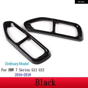 BMW 2個 ステンレスマフラーカバー トリム 7シリーズ G11 G12 730 740 750LI 2009-2020 カーアクセサリー - Ordinary 16-184