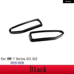 BMW 2個 ステンレスマフラーカバー トリム 7シリーズ G11 G12 730 740 750LI 2009-2020 カーアクセサリー - For 2019-20207