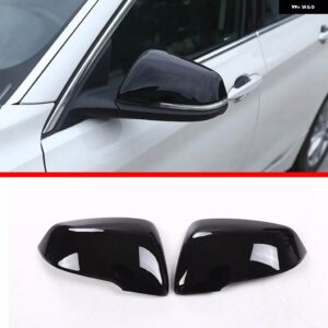 BMW X1 F48 2016-2019 ABS カーボン バックミラー カバー トリム 2シリーズ F45 F46 グラン アクティブ ツアラー 2015-2023 - black