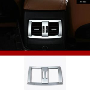 BMW 3 4シリーズ 3GT F30 F31 F32 F34 F36 ABS アームレスト ボックス リア空調エア アウトレット フレーム カバー トリム カーアクセサリー - Style A Silver