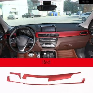 BMW X1 F48 2016-2022 ABS プラスチック 車内センター コンソール パネル カバー トリム アクセサリー X2 F47 2018-2022 - red 2