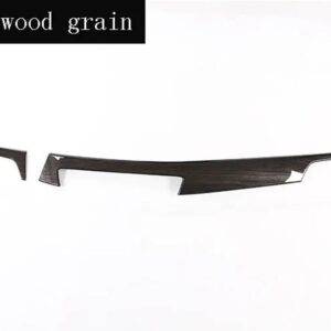 BMW X1 F48 2016-2022 ABS プラスチック 車内センター コンソール パネル カバー トリム アクセサリー X2 F47 2018-2022 - Black Wood Grain