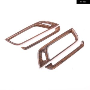 BMW カーボン X1 F48 2016-2021 車 ABS プラスチック クロームサイド エアコン ベントカバー トリム X2 F47 2018-2021 - Pine Wood Grain