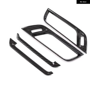 BMW カーボン X1 F48 2016-2021 車 ABS プラスチック クロームサイド エアコン ベントカバー トリム X2 F47 2018-2021 - carbon fiber