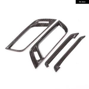 BMW カーボン X1 F48 2016-2021 車 ABS プラスチック クロームサイド エアコン ベントカバー トリム X2 F47 2018-2021 - Black Wood Grain