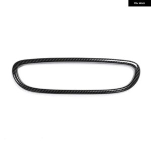BMW ABS クローム インテリア バックミラー フレーム カバー トリム カーアクセサリー X1 F48 2016-2019 2シリーズ F45 F46 2015-2019 - carbon fiber