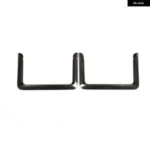 BMW 2個 ABS クローム インテリア アクセサリーシートバッグネットフレーム トリム 3 4シリーズ GT F30 F34 320LI 2012-2017 カー スタイリング - carbon fiber