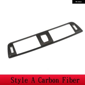 BMW カーボンスタイル 3シリーズ F30 2013-2018 ABS プラスチック エアコン ベントフレーム トリム アクセサリー - Style A carbon fiber