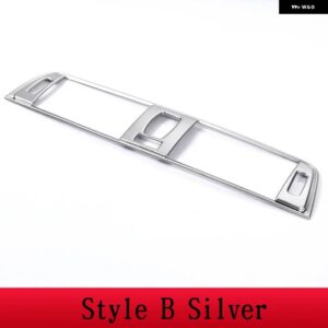 BMW カーボンスタイル 3シリーズ F30 2013-2018 ABS プラスチック エアコン ベントフレーム トリム アクセサリー - Style B Silver