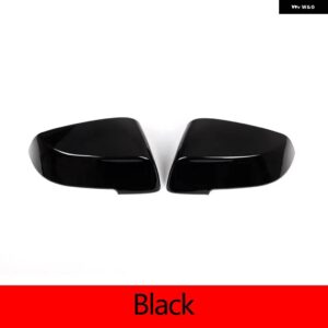 BMW 5 7シリーズ 5GT F10 F11 2014-2017 ABS カーボンバックミラー カバー 装飾 アクセサリー - black