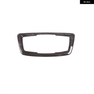 BMW X1 F48 2016-2018 ABS マットクローム ヘッドライト ヘッドライト スイッチ ボタン カバー トリム カーアクセサリー X2 F47 2018 - Black Wood Grain