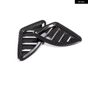 BMW 2 パック ABS クロームカーボン ダッシュボード サイド空調ベントカバー トリム X1 F48 2016-2019 カーアクセサリー - carbon fiber