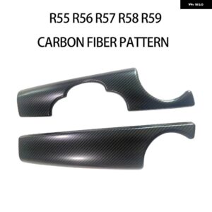 ダッシュボード 計器センターコントロール カバー パネル ステッカー インテリア ミニクーパー R55 R56 R57 R58 R59 トリム 自動車アクセサリー - carbon fiber