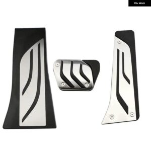 BMW ステンレスアクセル ガスブレーキ フットレスト ペダルパッド X5 X6 F15 F16 E70 E71 E72 M 2008-2018 AT LHD - AT With Rest